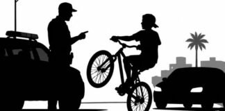 Adolescente é abordado pela PM após realizar manobras perigosas com bicicleta em Marumbi