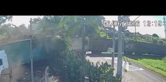 Motorista morre após caminhão ser atingido por trem no Distrito do Pirapó