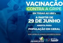 Vacinação contra a gripe é aberta para toda a população em Jandaia do Sul a partir desta segunda-feira (29)