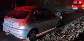 Ladrão cai e moto é recuperada em Jandaia. Três foram detidos
