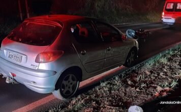 Ladrão cai e moto é recuperada em Jandaia. Três foram detidos