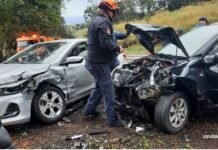 Jandaia: Acidente é registrado em curva conhecida por ocorrências de acidentes fatais