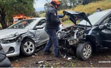 Jandaia: Acidente é registrado em curva conhecida por ocorrências de acidentes fatais