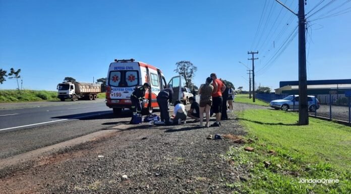 Homem é atropelado por caminhonete na BR-376, em Jandaia do Sul; estado é grave