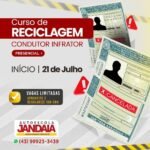 Autoescola Jandaia iniciará curso de reciclagem no dia 21 de julho