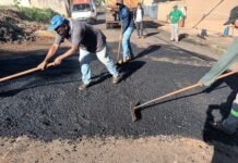 Prefeitura de Jandaia do Sul realiza Operação Tapa-Buracos em diversos bairros do município