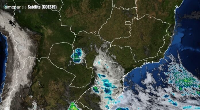 Formação de ciclone extratropical reforça temporais e ventos fortes no Paraná
