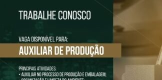 Celeiros tem vaga para auxiliar de produção
