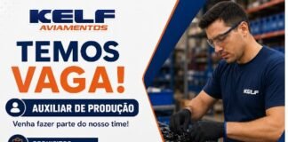 Kelf Aviamentos de Jandaia do Sul tem vaga