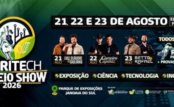 Agritech Rodeio Show 2026 começa nesta sexta-feira em Jandaia do Sul