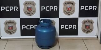 Botijão furtado do CREAS é localizado pela Polícia Civil em casa abandonada em Jandaia do Sul