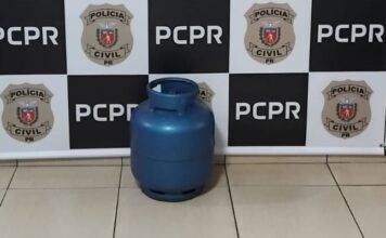 Botijão furtado do CREAS é localizado pela Polícia Civil em casa abandonada em Jandaia do Sul