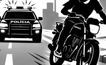 Motociclista foge de abordagem após ser flagrado sem retrovisores e de chinelos em Jandaia do Sul