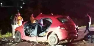Casal e três filhos morrem em grave colisão na BR-373