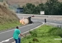 Ciclista morre em acidente com carreta em Jandaia