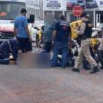 Brigada Comunitária atende vítima de queda de moto no centro