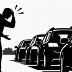 Motorista perde o carro no centro de Jandaia do Sul