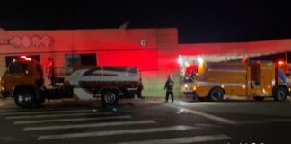 Brigada Comunitária é acionada após churrasqueira de restaurante pegar fogo